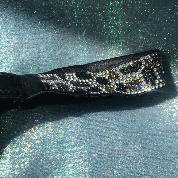 3/$50 Victoria’s Secret Bombshell Shine Leopard Strap Rhinestone Brazilian Panty - Picture 5 of 10